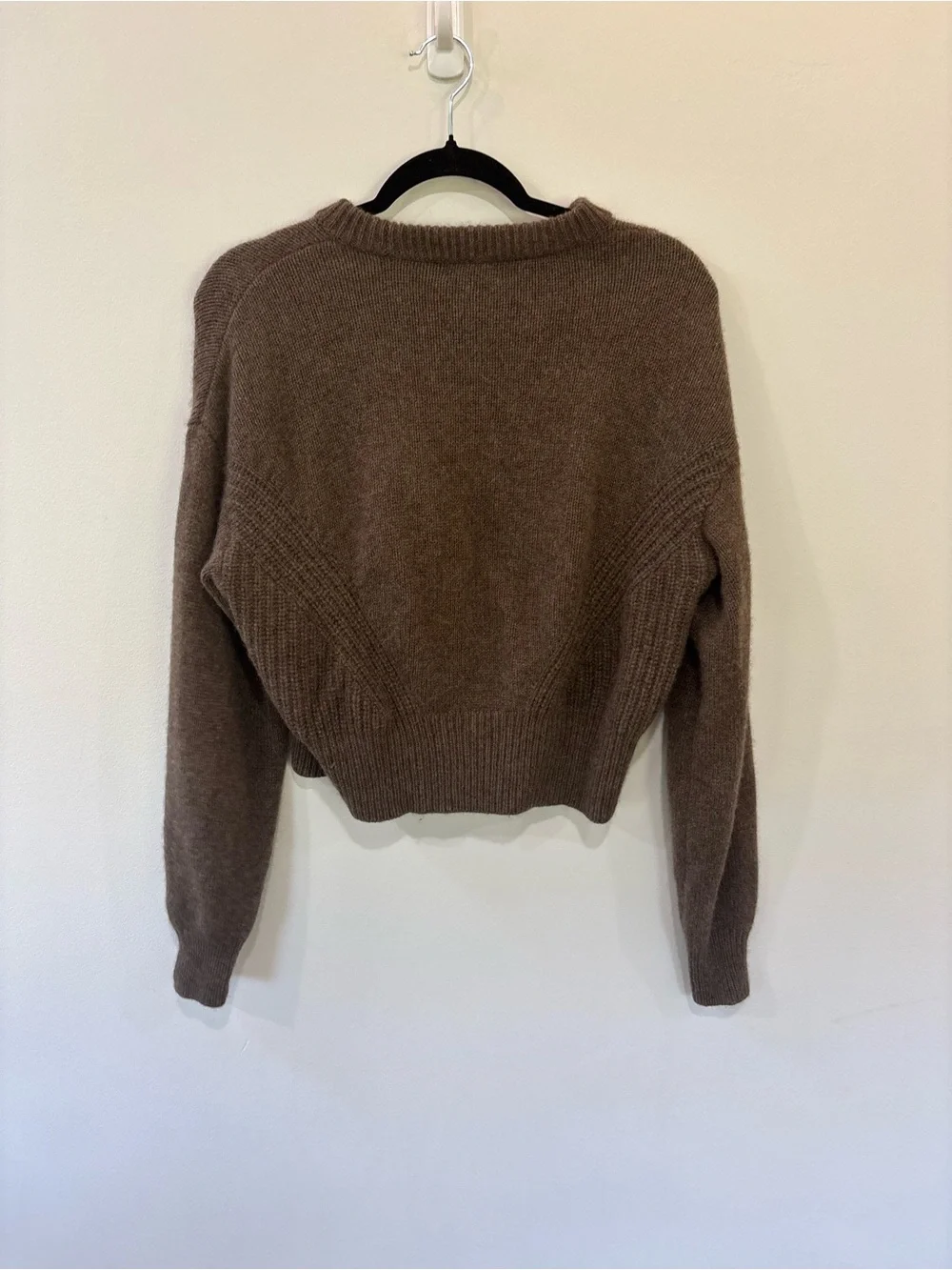 Quince 100% Yak Wool Pointelle Detail Relaxed Crewneck Sweater - Picture 2 of 5